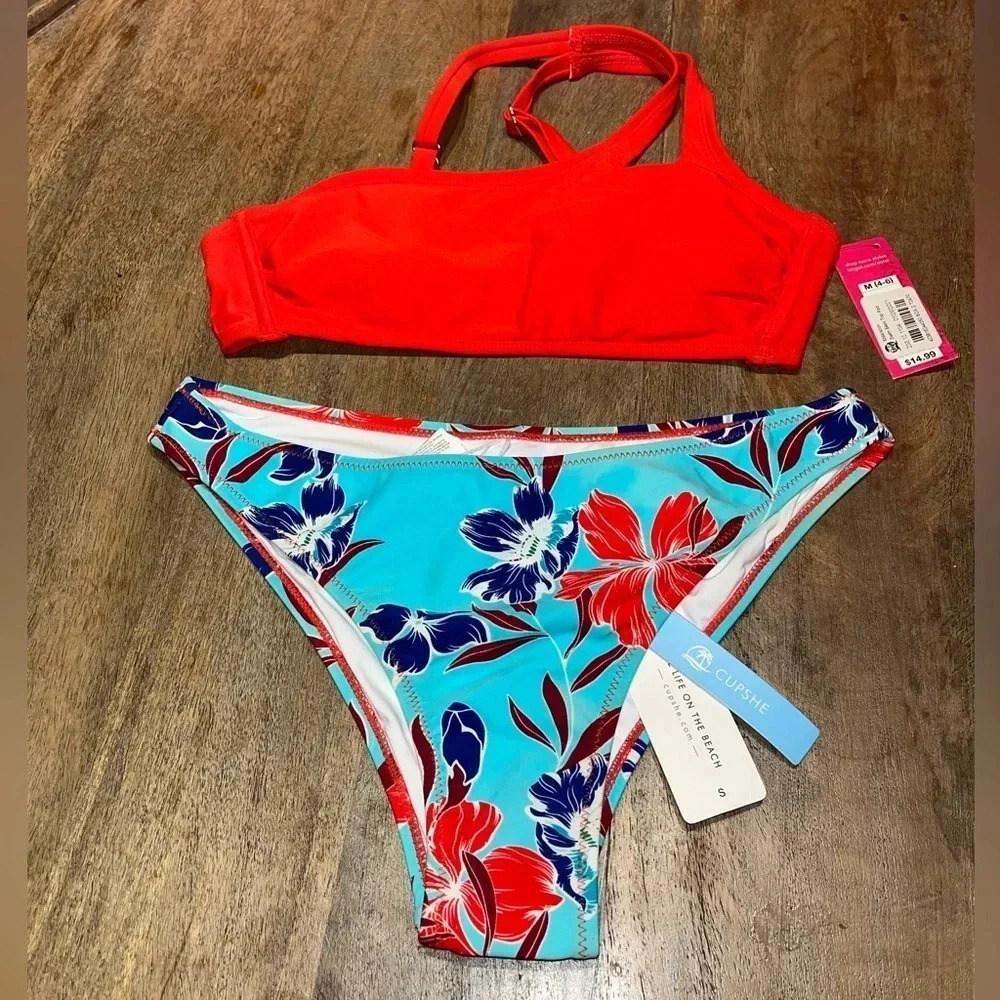 Cupshe two piece bikini swimsuit set